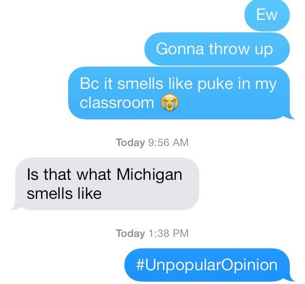 sassygingaf's tweet image. #CommonMisconceptions #MichiganProbs 😑