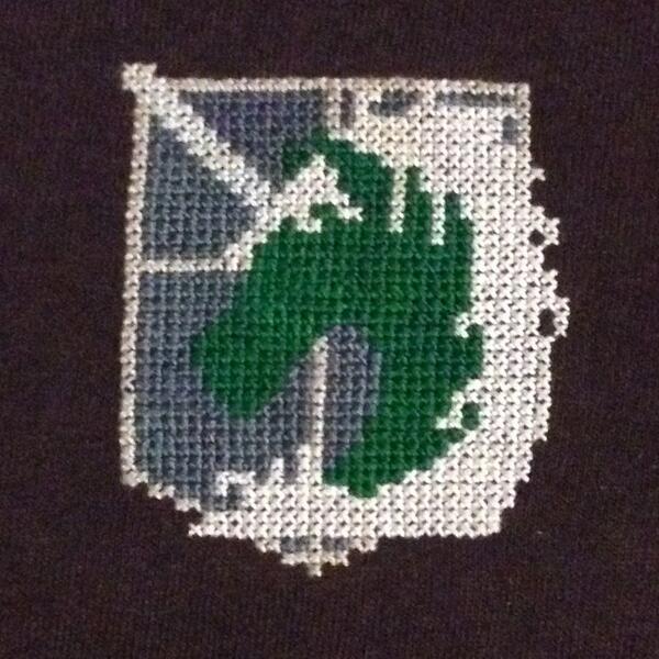 SpriteShirts's tweet image. Attack on Titan tshirt now available! etsy.com/shop/spriteshi… #AttackOnTitan #anime #handmade #crossstitching