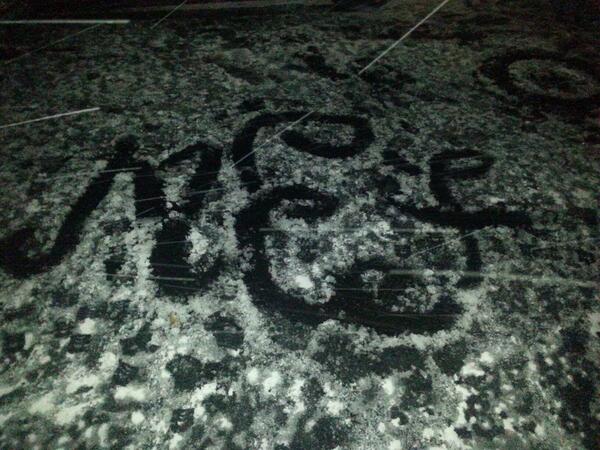 PrepOnHigh's tweet image. My monogram in the snow! 💕❄️