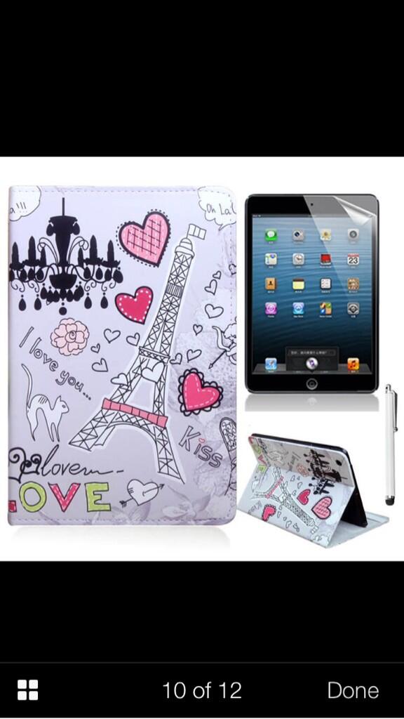 BrielleMonaco's tweet photo. "@Lauren_Towers: I LOVE this Paris themed iPad case! http://t.co/mDiOYfVVN8" I am totally buying this for u!