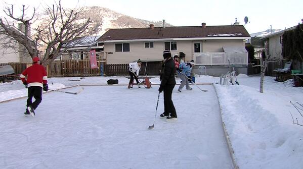 Classic Hockey tradition springs up in Westsyde | VIDEO: cfjctv.com/story.php?id=1… PIC: