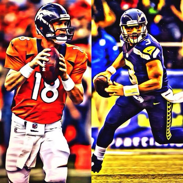 RT for Peyton Manning Fav for Russell Wilson. 