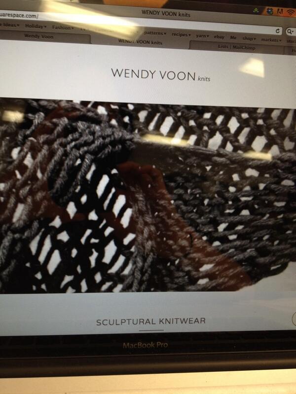 WendyVoonKnits's tweet image. Working on new website #januaryproject #newlook #website #knit