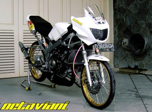 contoh modifikasi ninja r super kips