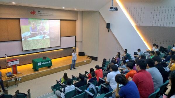 Amazing students at INTI university, Malaysia - tomorrows future.
