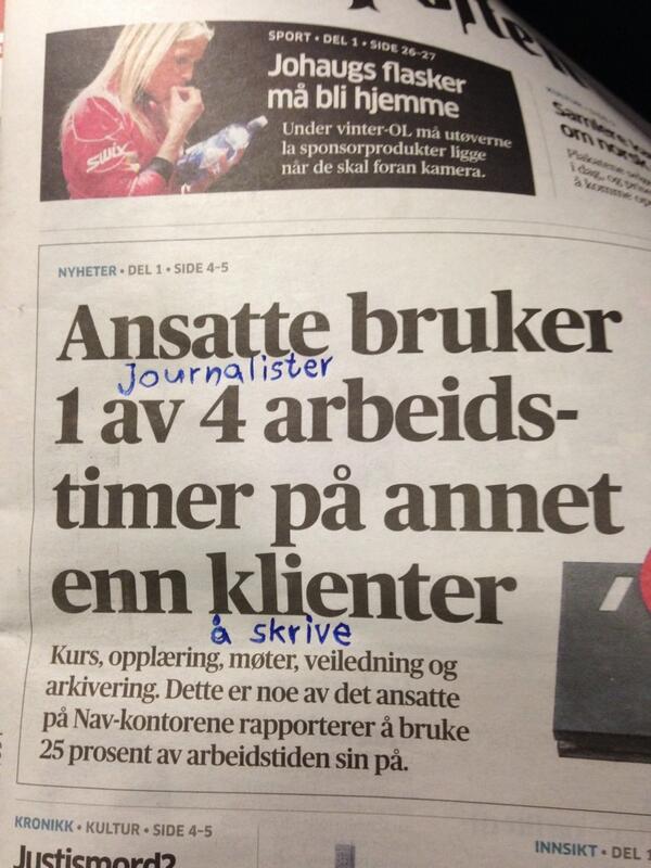 yngveekern's tweet image. Hva driver egentlig pressefolk med?