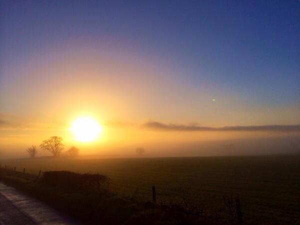 Our journey to work at #sunrise - how was yours? We'll be retweeting our favourites...