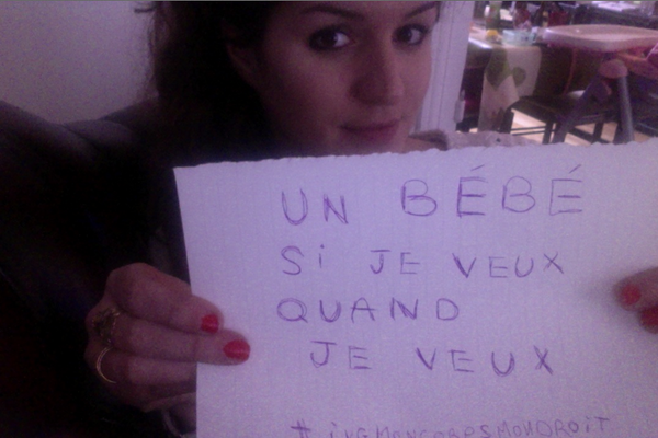 pla5's tweet photo. French solidarity on Roe Day. Un bébé si je veux, quand je veux ! http://t.co/qt7mfffuoT