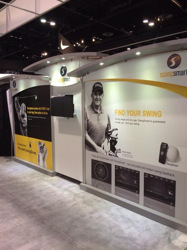 swingsmart's tweet image. The #swingsmart booth looking good before the start of the PGA show. Stop by if you&apos;re in Orlando!