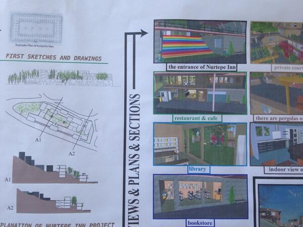 Merdiven boyama fikri mimarlik okullari da karsilik buldu.