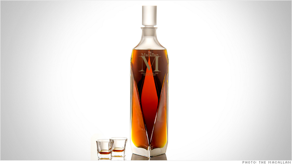 CNNBusiness's tweet photo. Whiskey or whisky? Whichever way you spell it, this bottle sold for $628,205. http://t.co/M6FPzho0k8 http://t.co/uhnGAUumNo