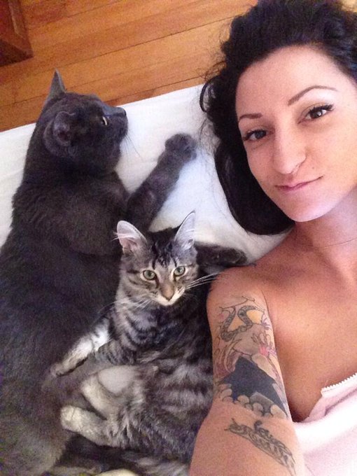 Chilling with the cats ;) http://t.co/MYeliTB52q<a href="/tag/sleepingbeauty"class="tags"><span>#sleepingbeauty</span></a><a href="/tag/crazy4kittens"class="tags"><span>#crazy4kittens</span></a>