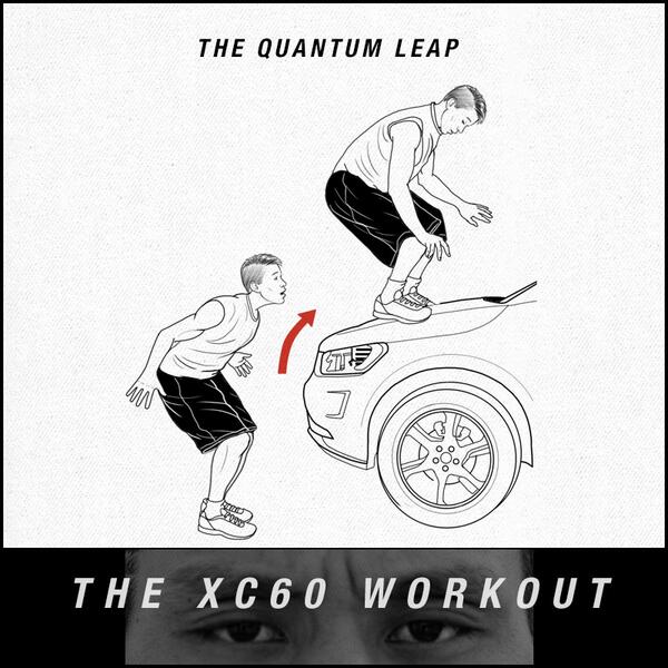 VolvoCarUSA's tweet photo. Jeremy Lin jumpstarts his workout with an amazing new routine. #XC60Workout http://t.co/8mYjBXH2Rj http://t.co/9W6YgJFJwh