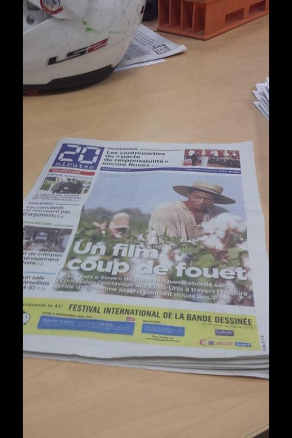 “<a href="/20minutesCult/">20 Minutes Culture</a>: VIDEO. «12 Years a Slave»,  sur la 2eme guerre mondial ça sera un film plein les gaz !!! Incroyable