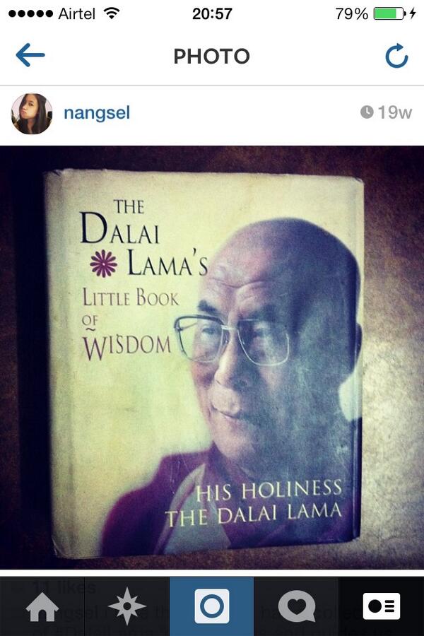 NSel's tweet photo. @realpreityzinta  Seems like you do appreciate Dalai Lama's teachings, suggest you to look for this book below  ...😊 http://t.co/uEy9qu2kh3