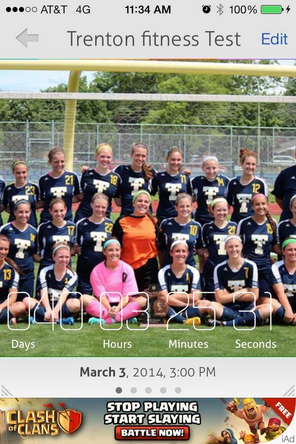 Countdown to fitness test!! #TTSoccer14 #driven #determined #dedicated