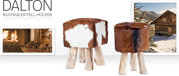 Holt Euch den Hütten-Style nach Hause - mit unseren Dalton Hockern! bit.ly/KG5j4g und bit.ly/1hLQmcE