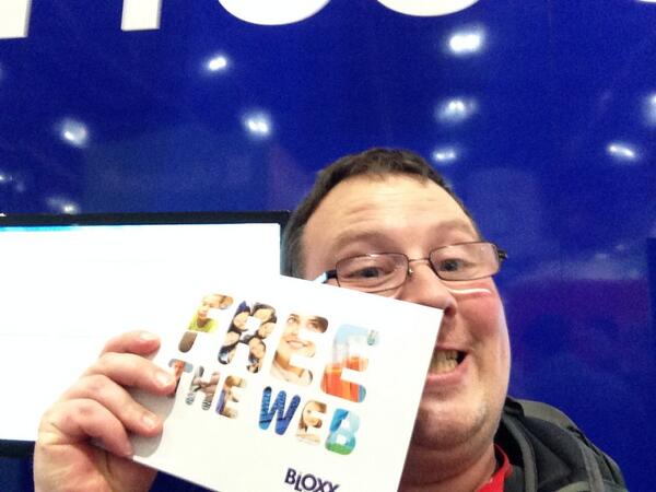 garethwestwood's tweet image. #freetheweb at the bloc stand #bett