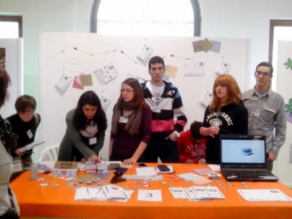 Piedra, Papel o Tijera, S.L.S. participa con su stand en la I Feria Aragonesa de Empresas Simuladas en Alcañiz.#FP