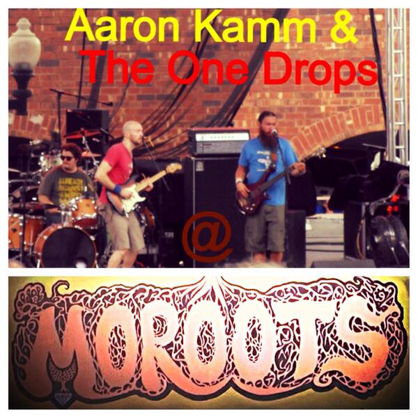 MORootsFest's tweet photo. Catch one of Saint Louis's hottest Reggae/ Blues/ Rock band:
Aaron Kamm &amp; The One Drops 
@ #MORoots #MusicFest http://t.co/9C9PDYLmnZ
