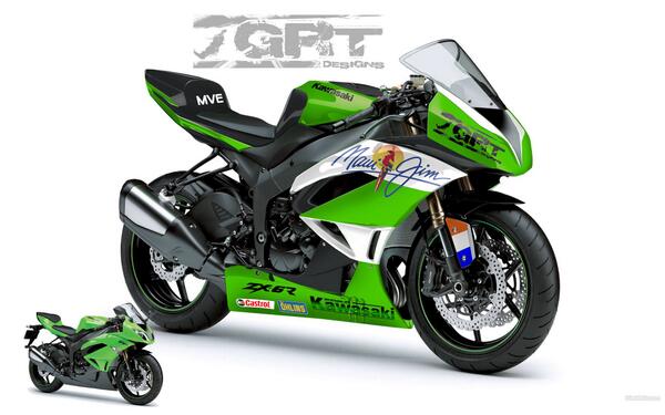 GRTdesigns's tweet photo. Kawasaki ZX6R 09' - Maui Jim (GRT Designs) http://t.co/zWpvVNzeeX