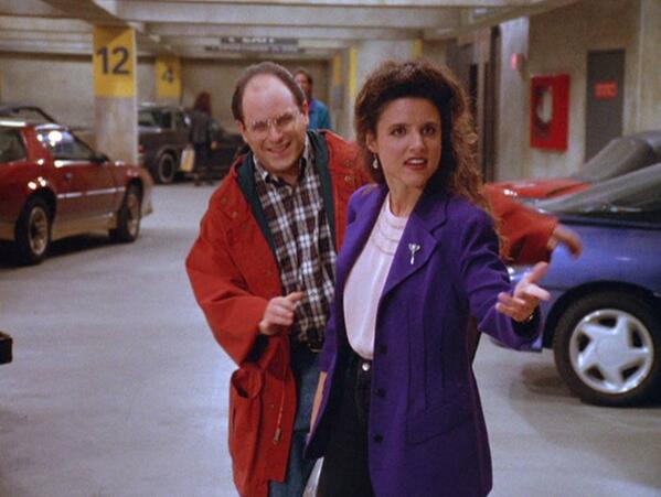 SeinfeldTV's tweet photo. Go home to your dumbbells. Go work on your pecs and your lats, we’re all really impressed. #TheParkingGarage http://t.co/2OsjMS3yDf