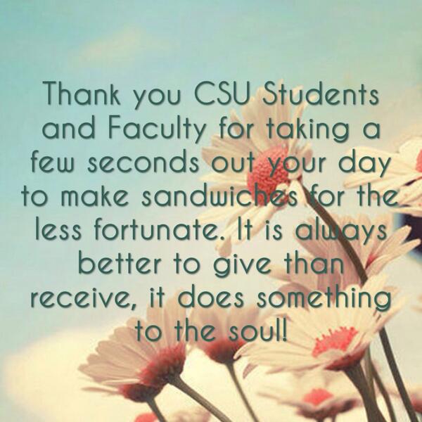CSU_SAAS's tweet photo. Thank you CSU!!! #ClaytonState #CSU http://t.co/iCFxCNqyJw