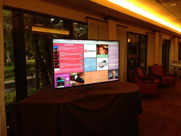 tmcdigitalmedia's tweet image. Thanks @teamEXMO for helping us run kick-ass Activity Wall at our client's conference last week. #wellreceived