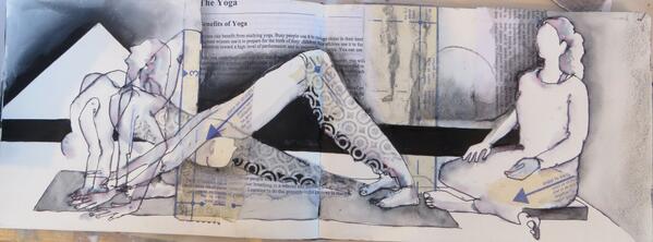 Yoga sketching #yoga