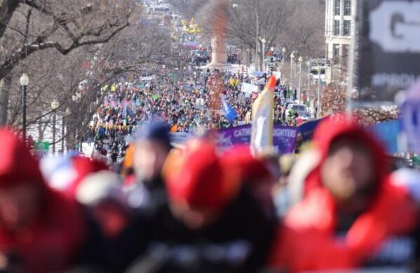 Hundreds of Thousands brave bitter cold in DC March for Life 