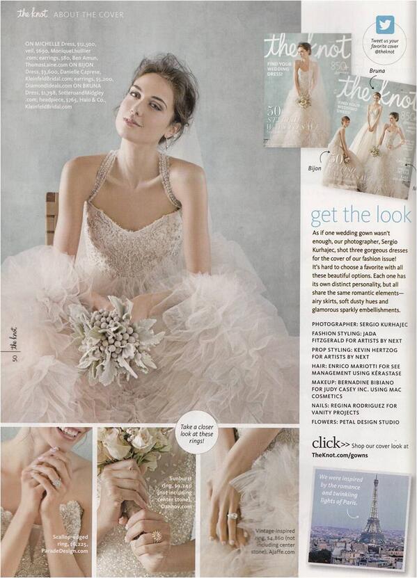 An insider look into our <a href="/theknot/">The Knot</a> Spring 2014 cover issue featuring the #moniquelhuillier Violet gown!