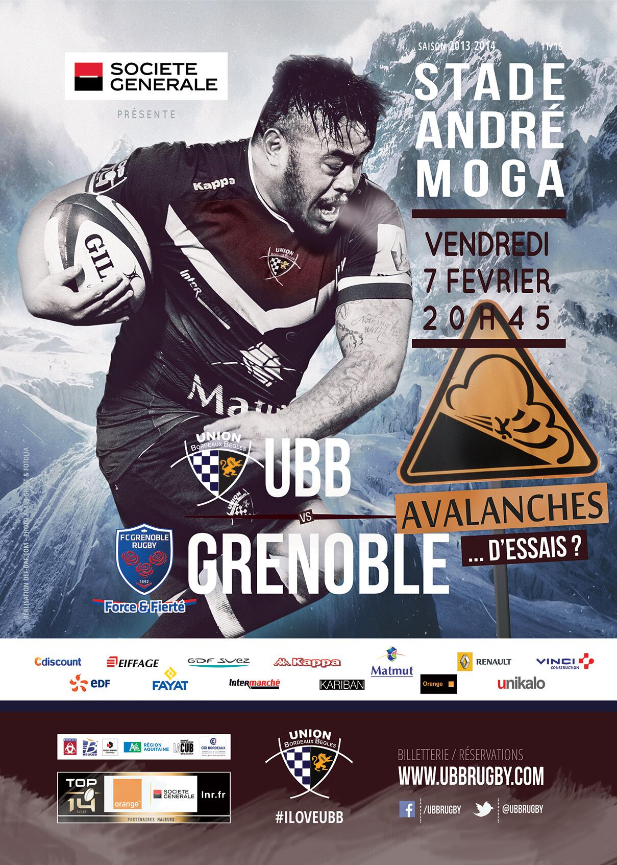 TOP14 - 18eme journée : UBB / GRENOBLE BenNGiHCMAAnXWS