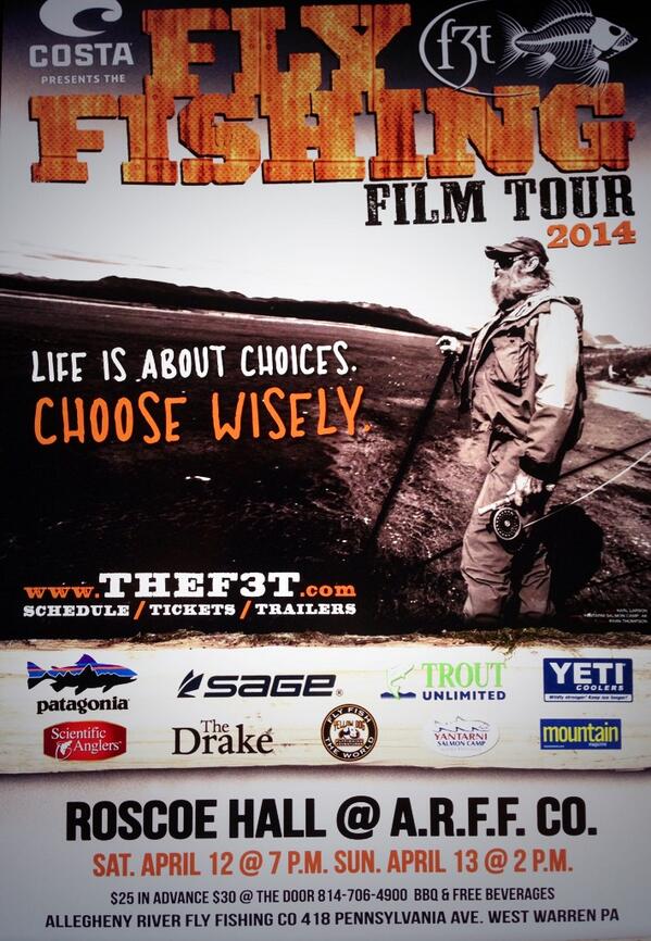 2014 Fly Fishing Film Tour in Warren PA <a href="/tcoflyfishing/">TCO Fly Shop</a> <a href="/3riversangler/">3 Rivers Angler</a> @patourismpr <a href="/Warren_PA/">Warren_PA</a> <a href="/GoErie/">GoErie</a> <a href="/PittsburghPG/">Pittsburgh Post-Gazette</a>