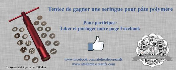 AtelierDes's tweet photo. @Bjxgourmandise  Tentez de gagner une seringue fimo
#fimo
http://t.co/TVuTbQgt0I http://t.co/kn3Hy8sZvI