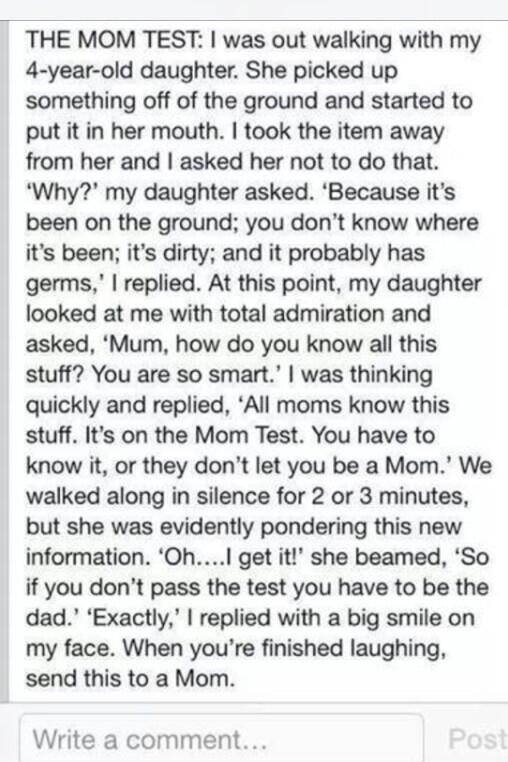 mandyhaag's tweet image. This is the best!!! #MomTest