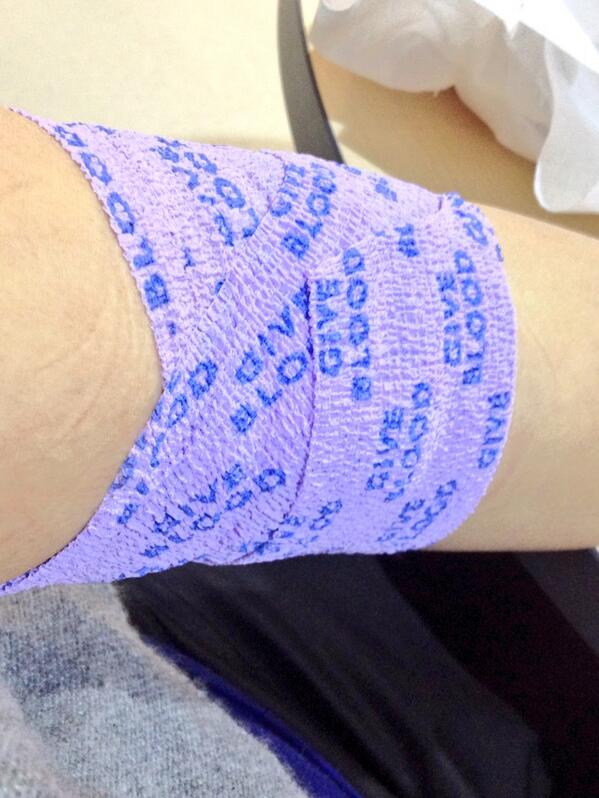 carm_grace's tweet photo. Second attempt at blood donation, still no luck. My veins are too small :( http://t.co/py20bPPPyw
