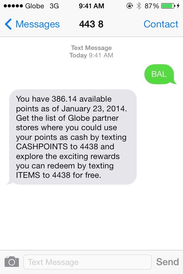globe balance inquiry via sms