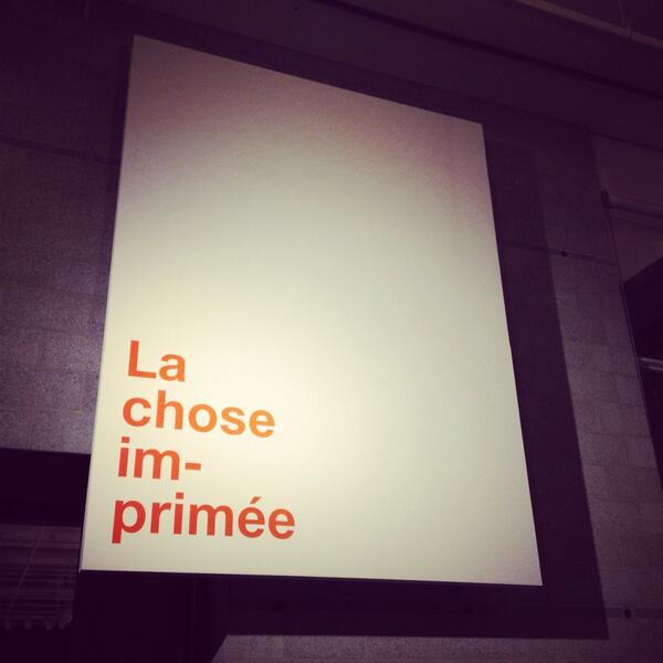 NicolasMarier's tweet photo. La chose imprimée au #CentreDedesign de l'#UQAM — #livre #magazine #graphisme #imprimé #grafika #Montréal #Design http://t.co/UGtkNeoUTR