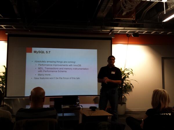 sfmysql's tweet image. The #sfmysql meetup is live! s.sfmysql.org/live Listen to what&apos;s coming with #MySQL 5.7