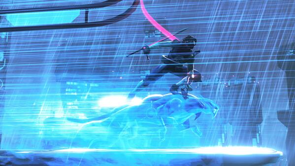 Hands-on with Strider on PS4: bit.ly/KJ7G6l Launching next month on PlayStation Store