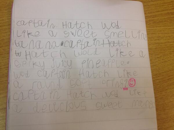 class3black's tweet image. Mrs B loves getting visitors who have done super work. Well done Cole, you have used adjectives and a question mark