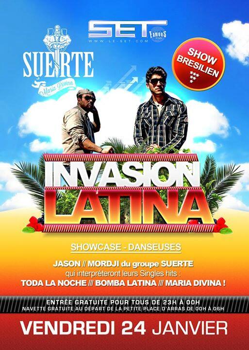 Gipsy202's tweet photo. Concert Privé du groupe SUERTE avec Jason &amp; Mordji ce Vendredi 24 Janvier 2014 au SET FAMOUS CLUB. http://t.co/iPVhp5vW4C