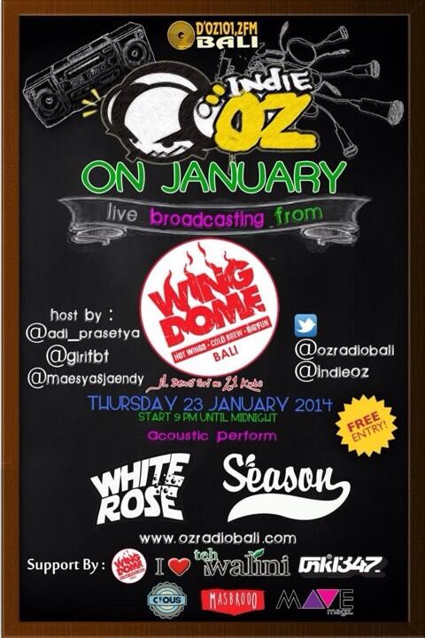 MasBrooo's tweet photo. Pgn denger siaran radio live? Bisyaaa! Dateng aja ke @wingdome_ID ntar malem. Siaran bersama @ozradiobali @IndieOZ! http://t.co/z7lFWmAkES