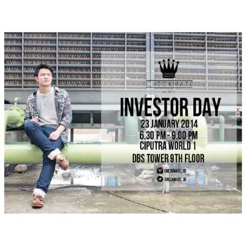 Adycahyadi_'s tweet photo. Do you want to know more about checkmate? Come to investor day and we will share more info about checkmate. http://t.co/SqCJExs7LZ