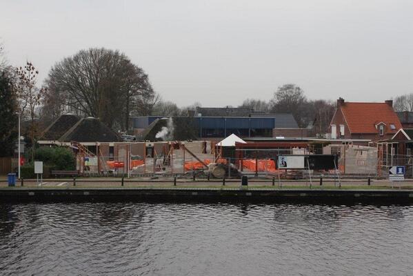 De eerste spanten staan deze week#centrumplandaarlerveen
