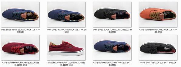 MS_MWStore's tweet photo. VANS ERA59  BLACK LEOPARD PACK,CAMO PACK DAN FLANNEL PACK SIZE 37-44 IDR 320K http://t.co/c89a7Idr9j