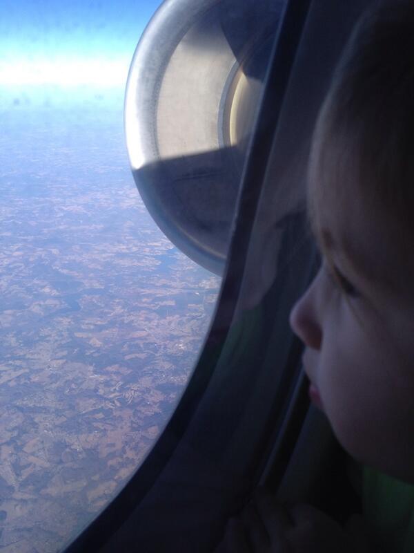 DepastaRini's tweet photo. She's loving the plane ride http://t.co/jZTKo0lpyd