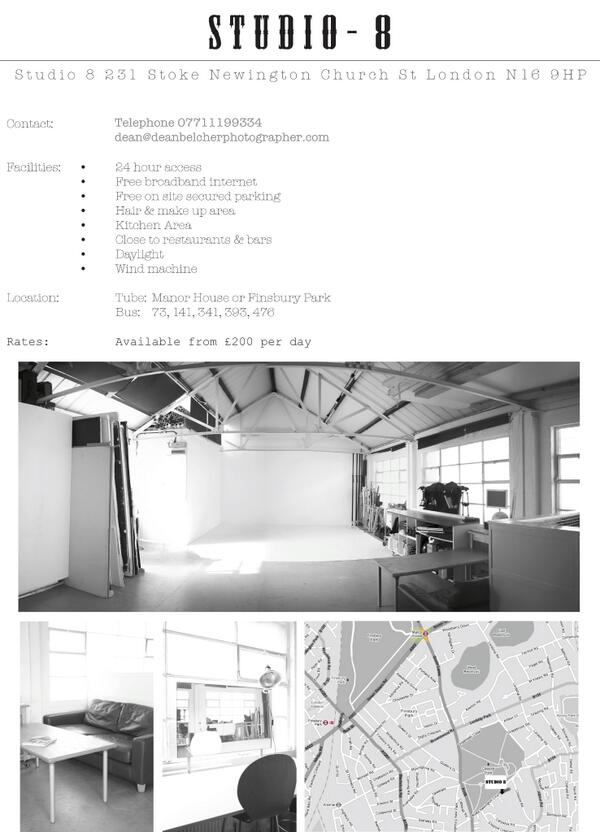 Great affordable studio to hire please take a look and of course RT Thanks.