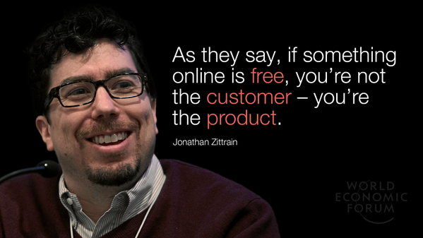 Davos's tweet photo. #wef14 moderator @zittrain #wef http://t.co/lK8TlrZH4n