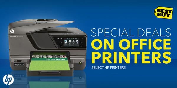 BestBuy_Deals's tweet photo. Stop the presses! Big deals at @BestBuy on small business office printers from HP. http://t.co/2UO8x1Llqd http://t.co/YKA5MQknJk